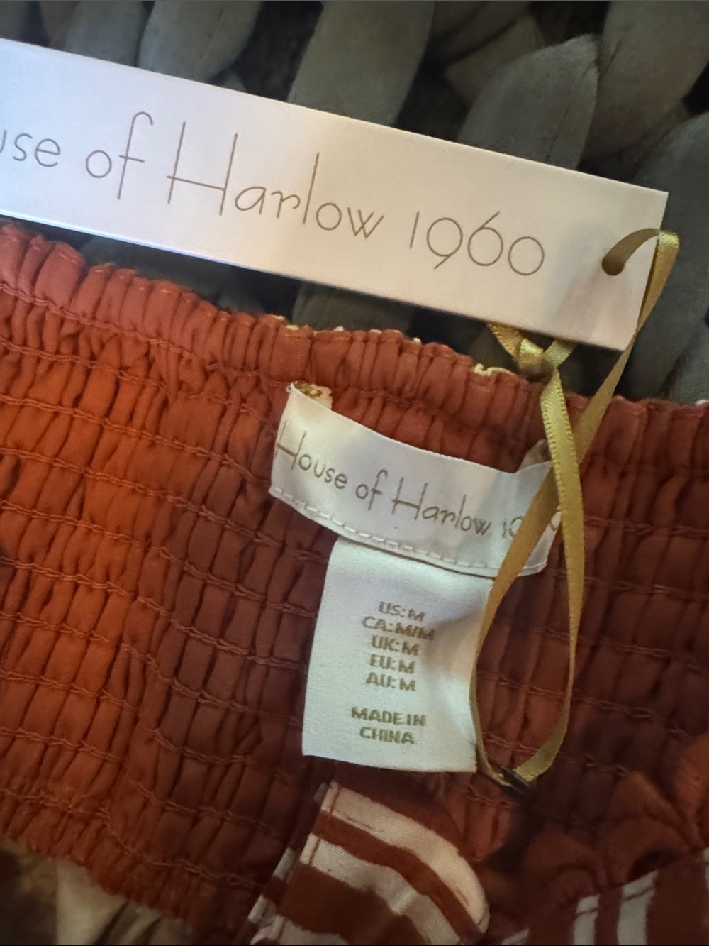 House of Harlow 1960 Fruit-Print Chemise in Cream, Red, Yellow - Picture 5 of 5